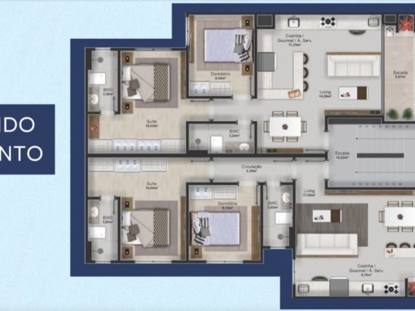 Apartamento no Residencial Caminhos do Mar
