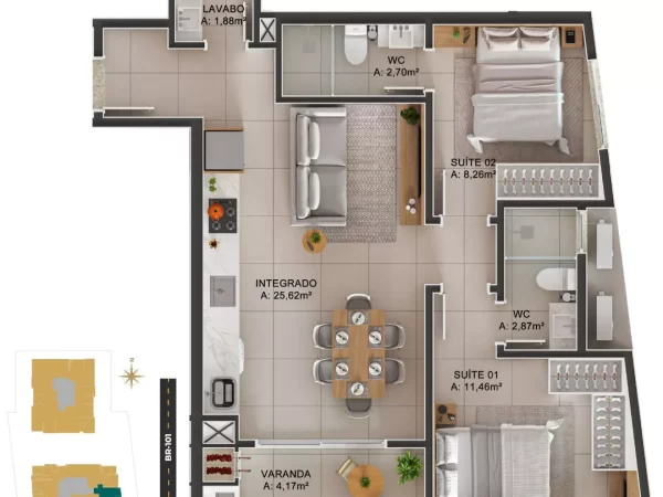 Venda no Vitta Towers Itapema